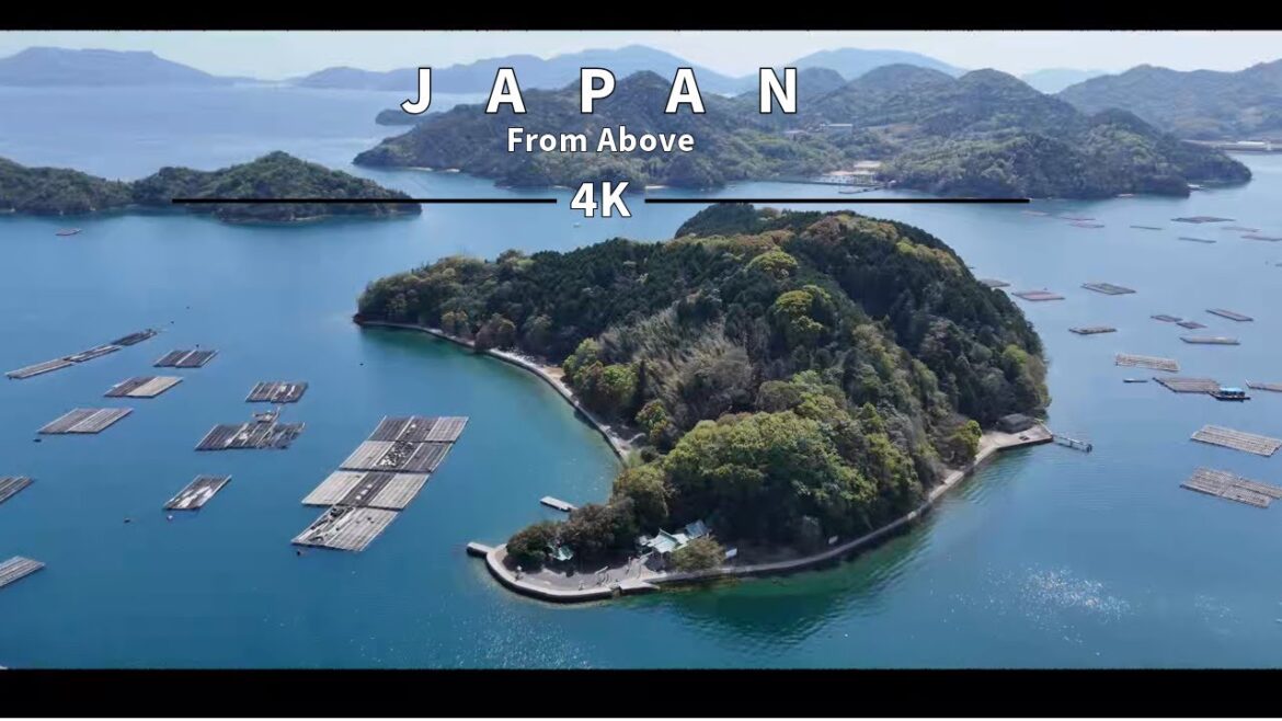 Japan Aerial Tour in 4K: Discover Oyster Farming on the Seto Inland Sea