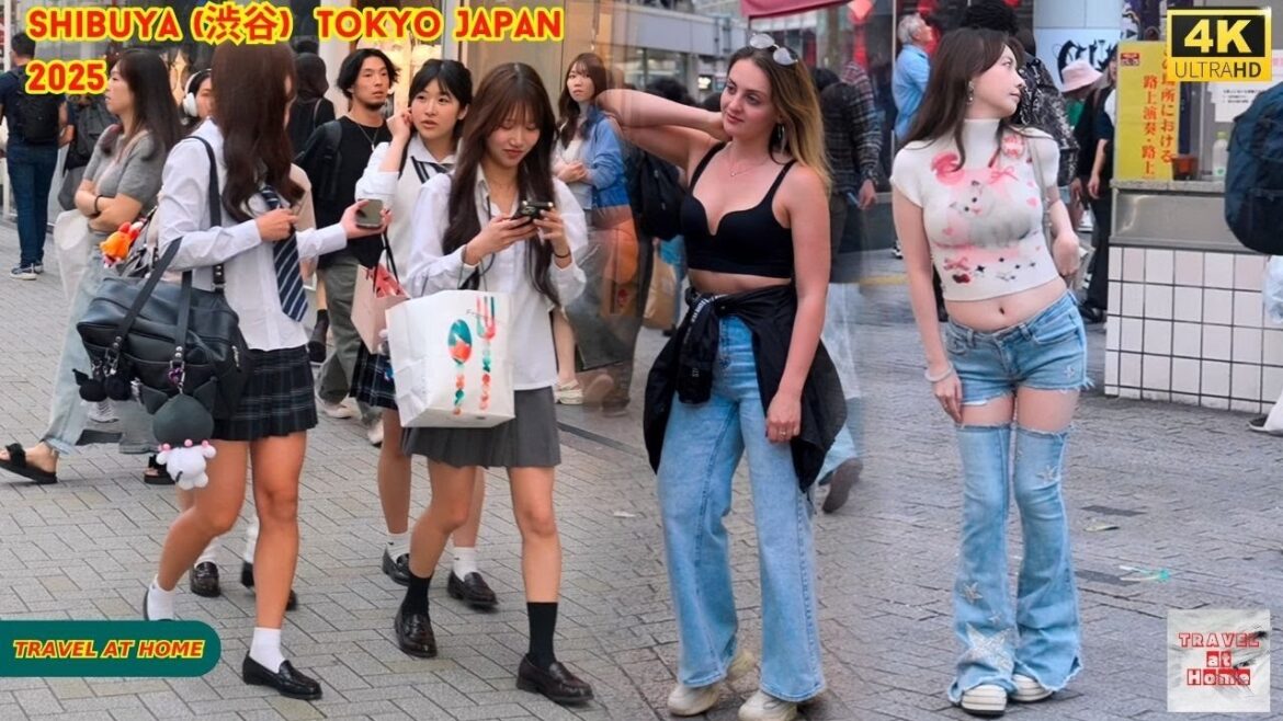 4K HDR Japan travel 2025 | Walk in Shibuya (渋谷) Tokyo Japan |  Relaxing Natural City ambience