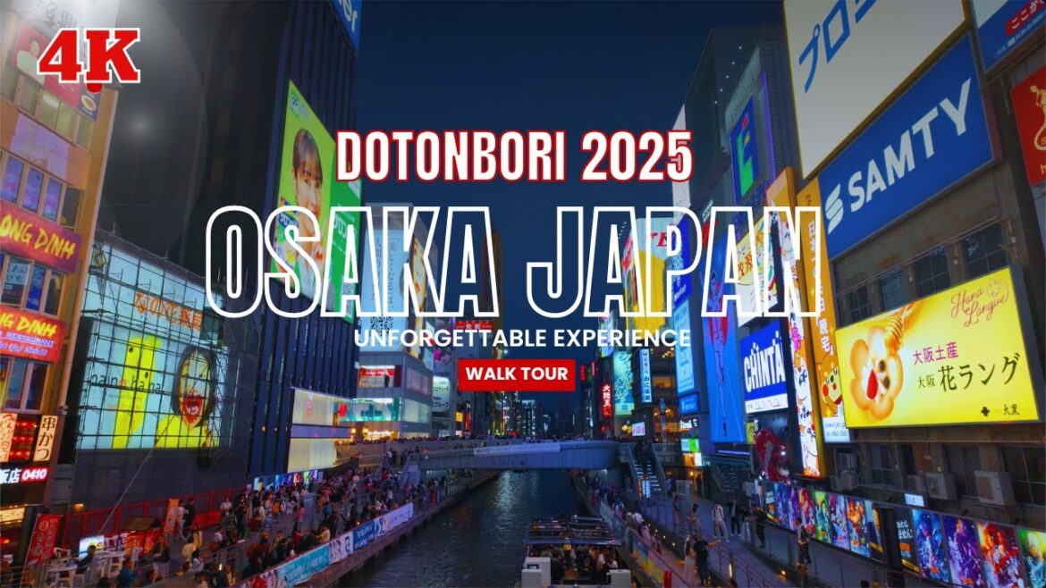 [4K60] DOTONBORI WALK TOUR || OSAKA JAPAN