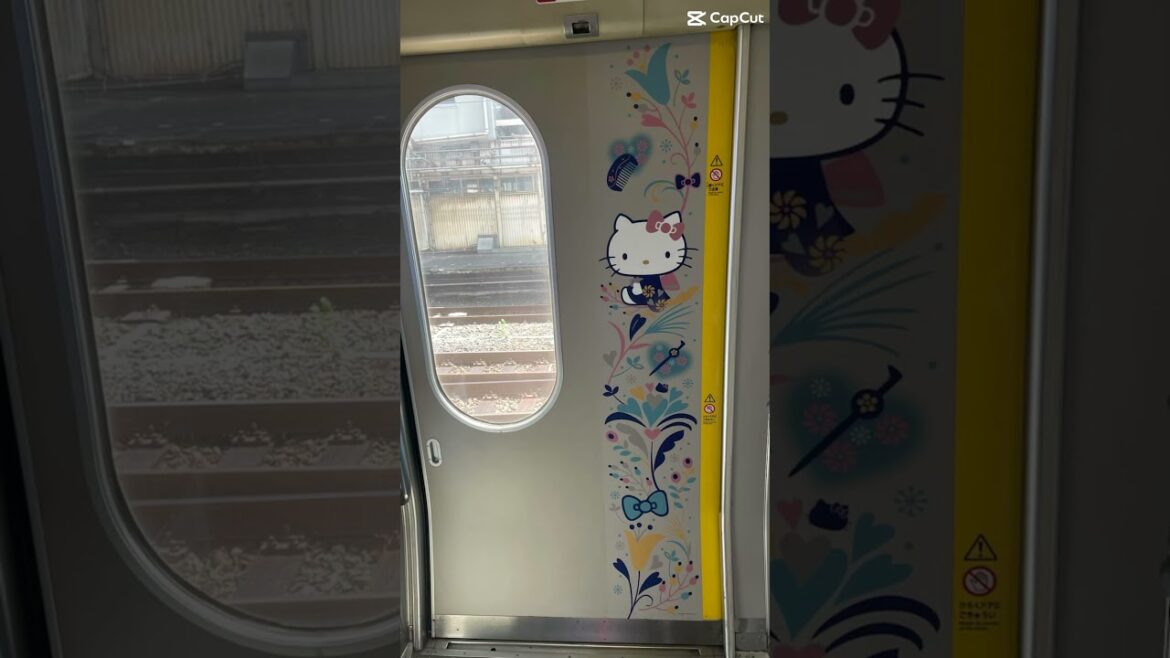 Hello Kitty Train ride in Japan