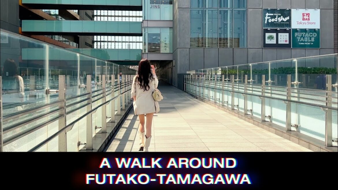 A walk in Futako-tamagawa - unseen Tokyo walking tour in 4K and 3D audio