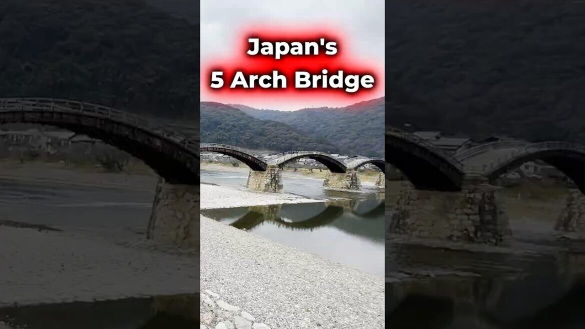 Japan's 5 Arch Bridge | Kintaikyo Bridge.    #kintaikyo #iwakuni #japan #japan5archbridge
