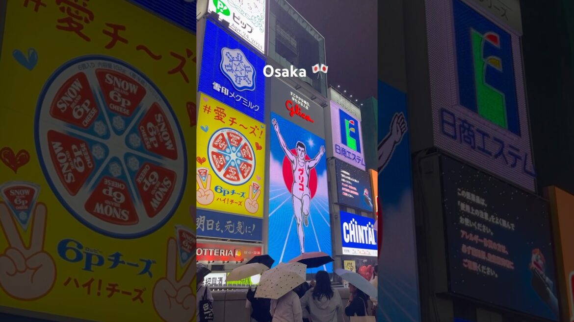Osaka Japan at Night #shorts Osaka Japan at Night #shorts