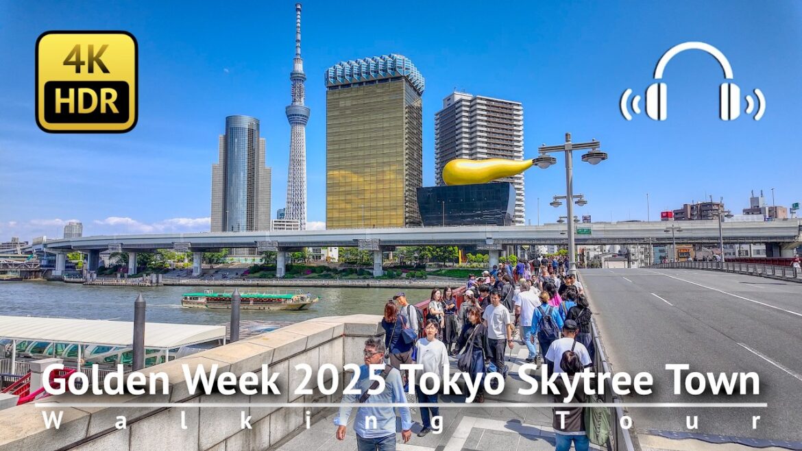 Tokyo Golden Week 2025: Tokyo Skytree Town Walking Tour [4K/HDR/Binaural]