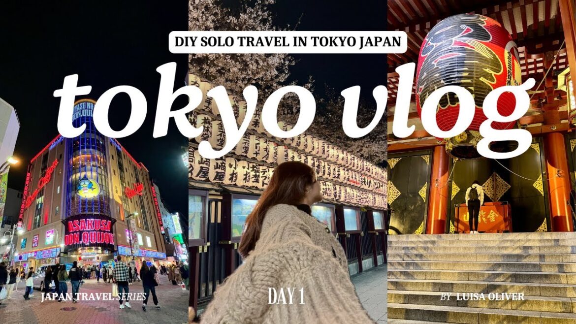 TOKYO JAPAN VLOG 2025 🌸 Day 1 (DIY Solo Travel, Traveling to Tokyo, Room Tour, & Exploring Asakusa)