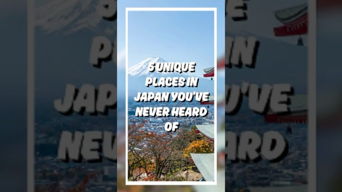5 Unique Places in Japan You’ve Never Heard Of #travel #japan #shorts