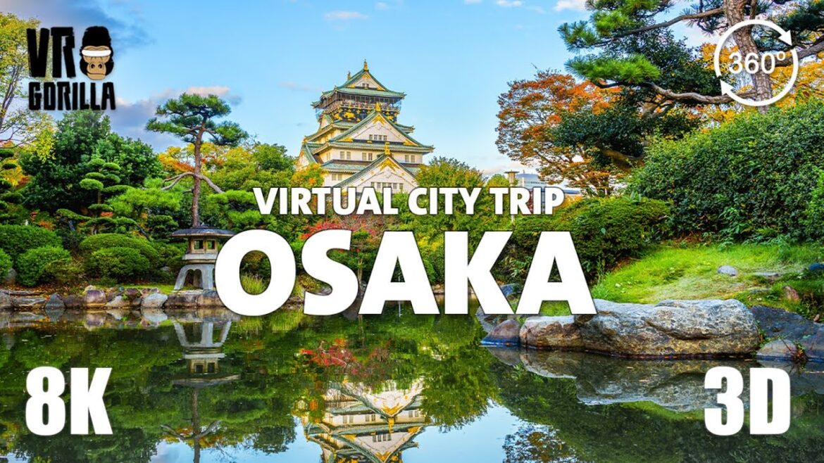 Osaka in Japan: Guided VR Tour - Virtual City Trip - 8K 360 3D