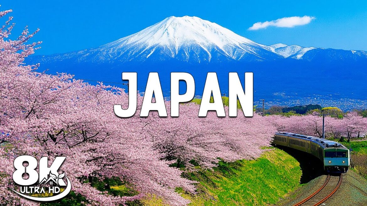 Japan 8K - Beautiful Natural Landscape Film With Soft Piano Music - 8K Ultra HD