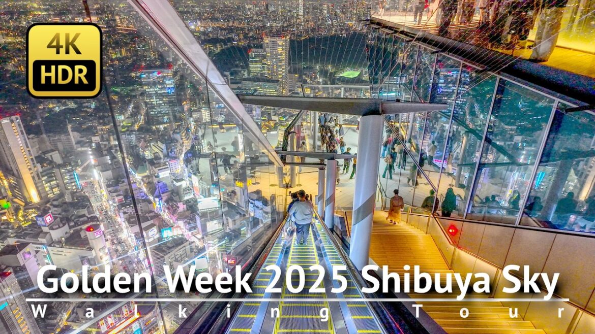 Tokyo Golden Week 2025: Shibuya Sky Walking Tour [4K/HDR]