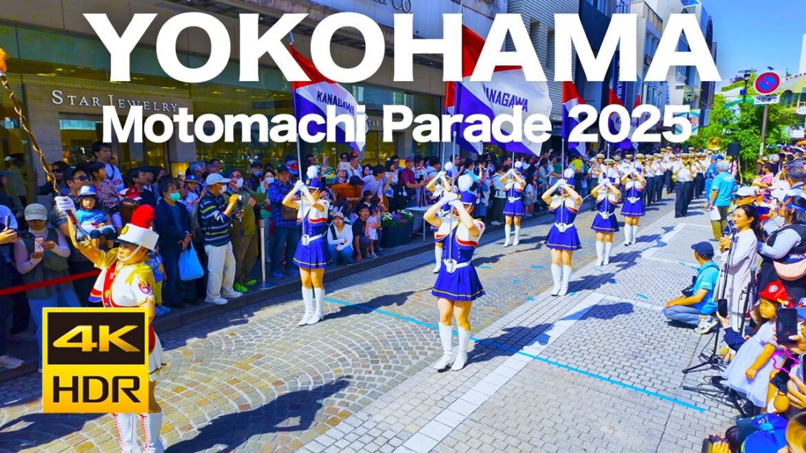 【4K HDR🇯🇵】Yokohama Motomachi Parade 2025 【4K HDR🇯🇵】Yokohama Motomachi Parade 2025