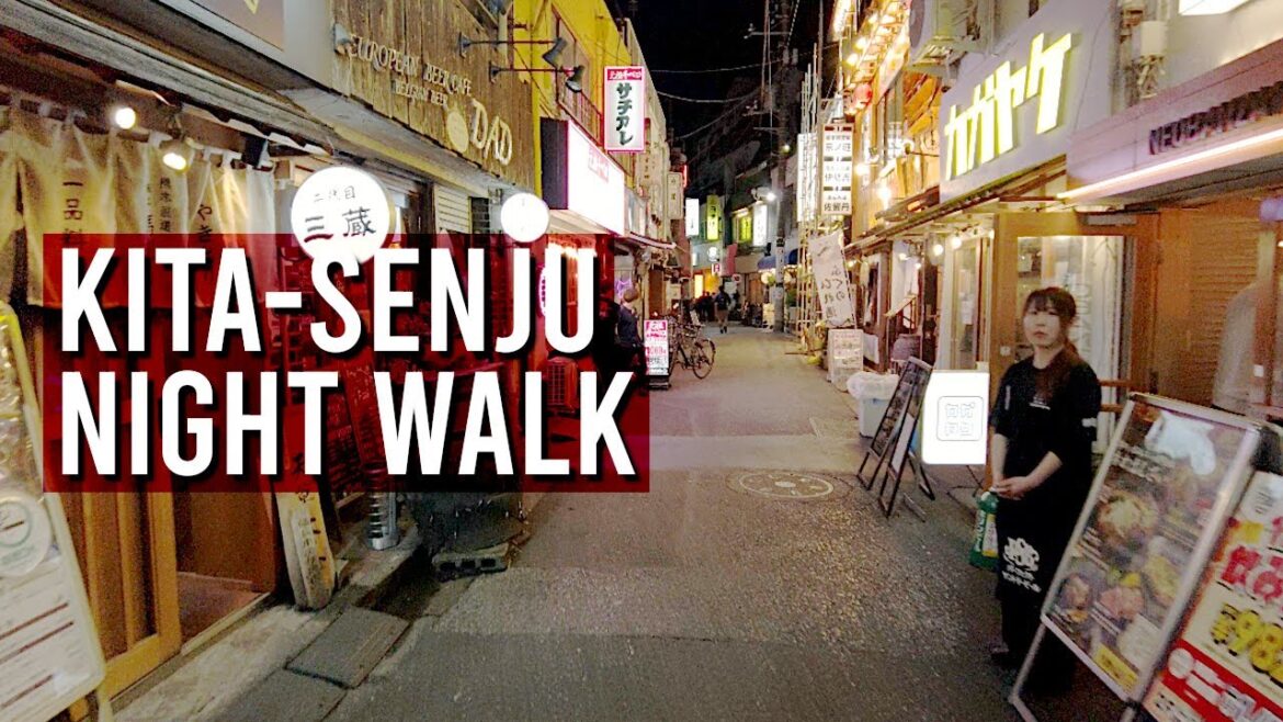Kita-Senju, Tokyo Night Walk | JAPAN WALKING TOURS