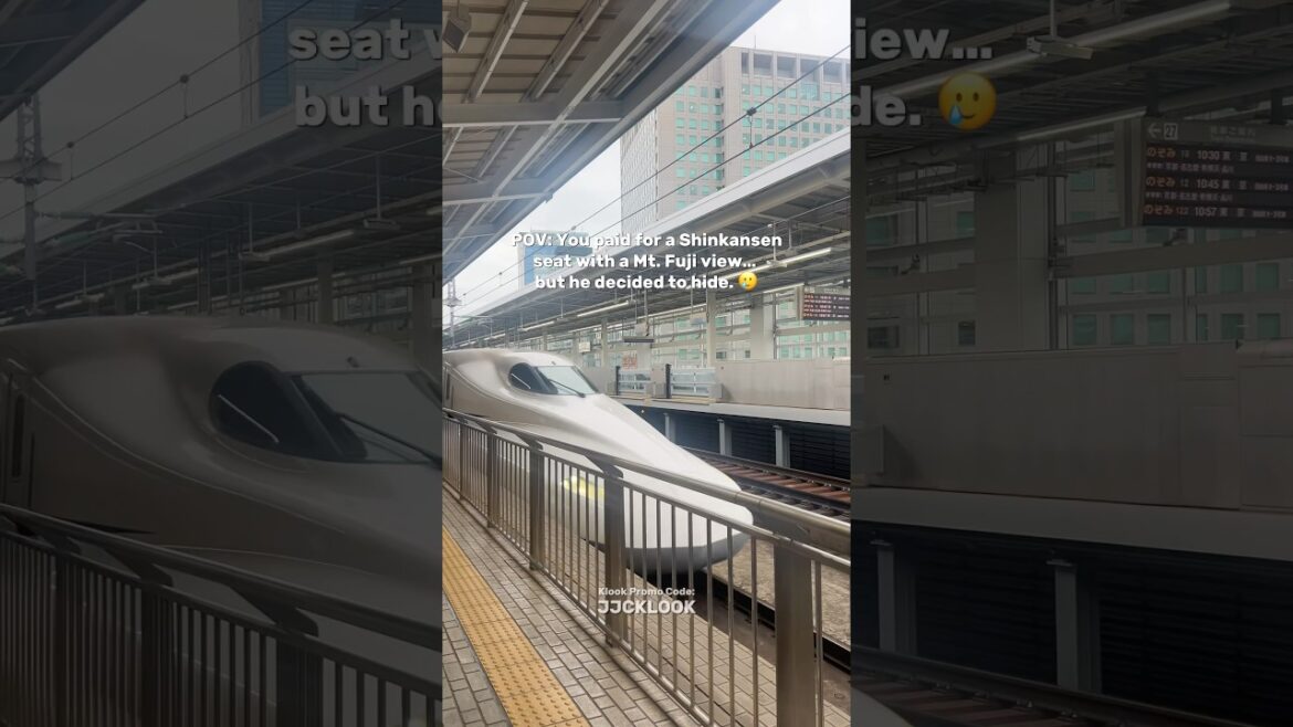 Shinkansen ride with Mt. Fuji view… but Mt. Fuji had other plans. 🥲 #travel #japan #shinkansen Shinkansen ride with Mt. Fuji view… but Mt. Fuji had other plans. 🥲 #travel #japan #shinkansen