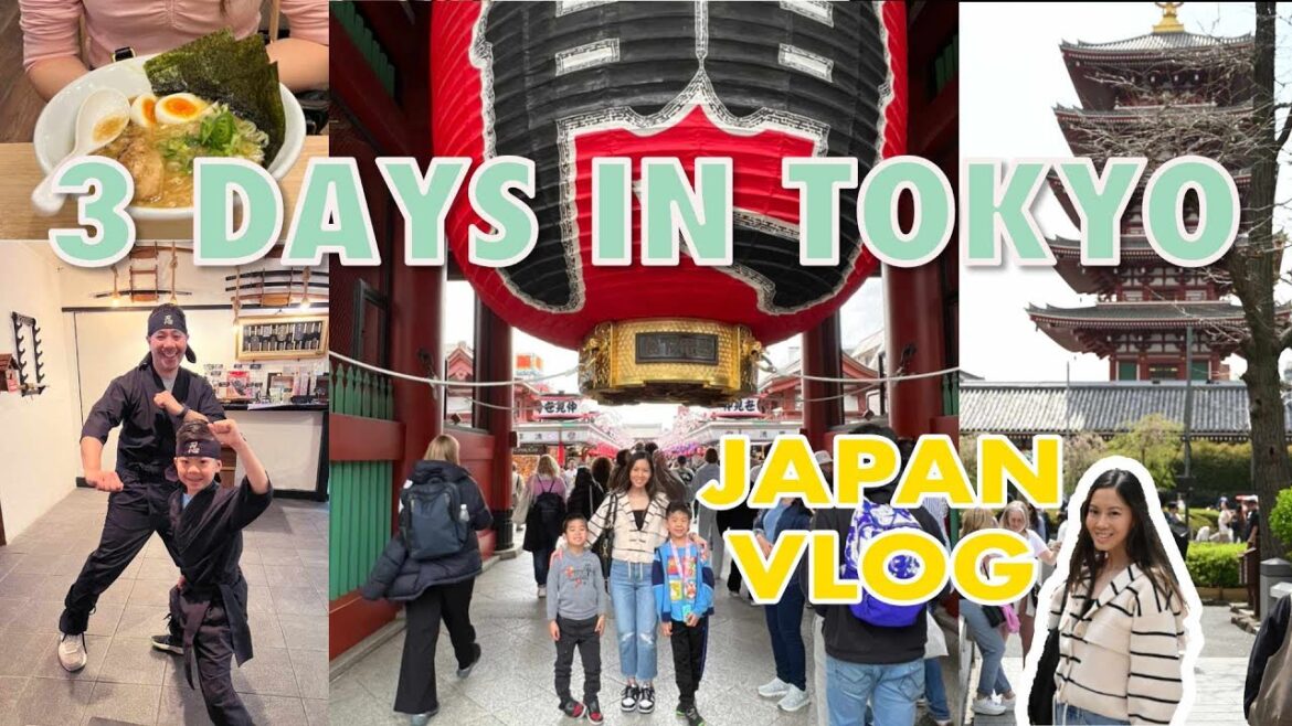 3 days in Tokyo | Japan Vlog April 2025 - family travel with kids
