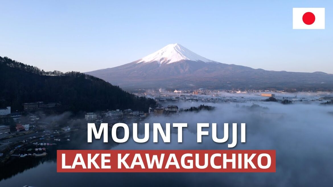 Aerial Views of Lake Kawaguchiko & Mount Fuji | Stunning Drone Footage of Japan’s Iconic Landscape
