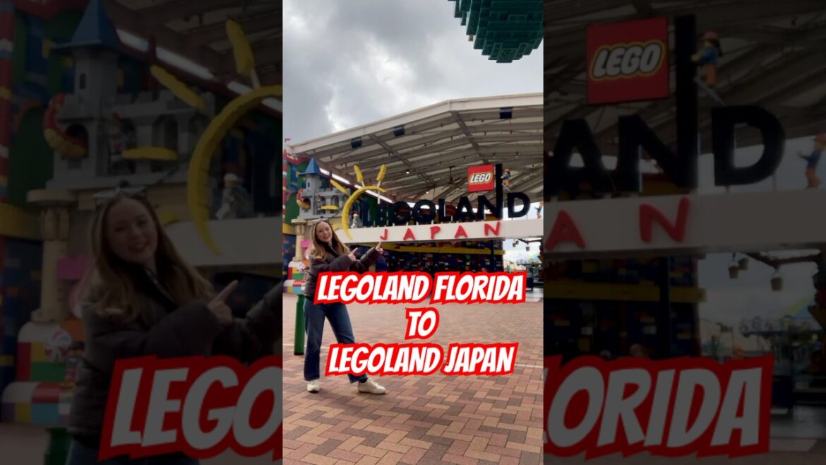 LEGOLAND FLORIDA RESORT  🍊🚤🧱 ➡️ LEGOLAND JAPAN RESORT 🗾🎢🧱 #shorts #youtubeshorts