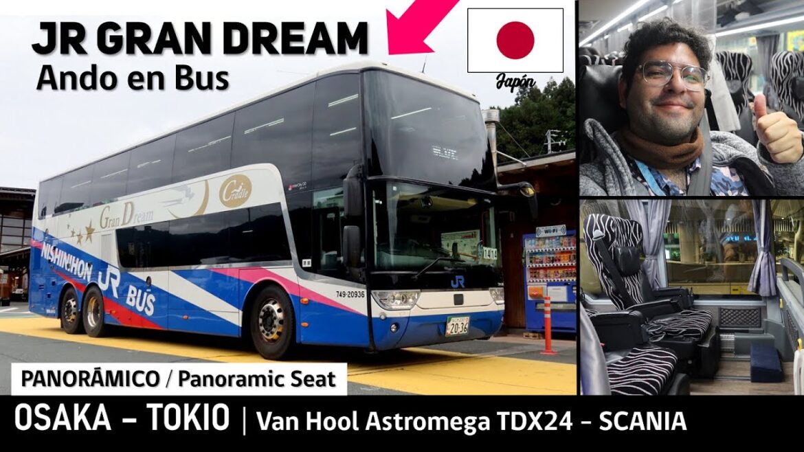 Viaje PANORÁMICO BUS DOS PISOS JAPÓN OSAKA TOKIO: JR Gran Dream | Van Hool Astromega Scania