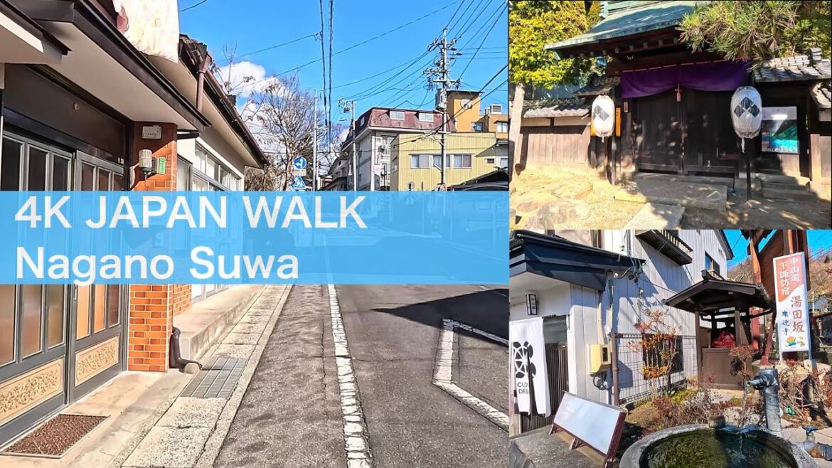 ［4K JAPAN WALK］Suwa Nagano 諏訪 長野 街歩き