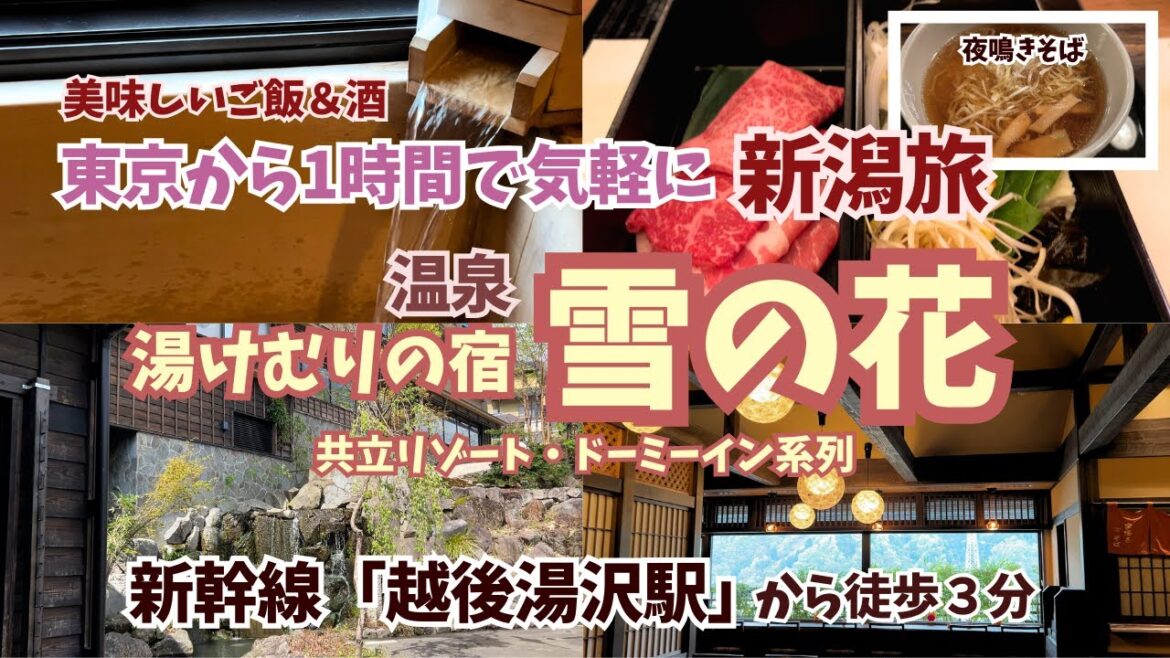 共立リゾート湯けむりの宿「雪の花」東京から１時間で新潟の美味い飯とお酒を楽しむ旅の宿レポ。