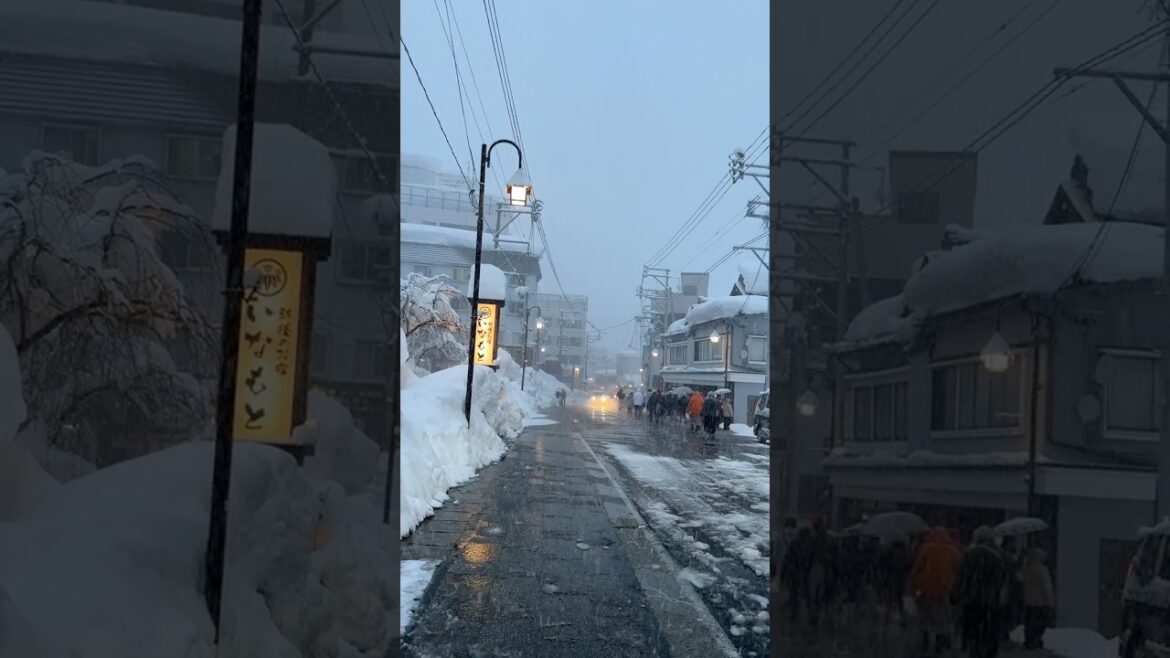 Snow in Japan, Niigata in winter #travel #japan#snow
