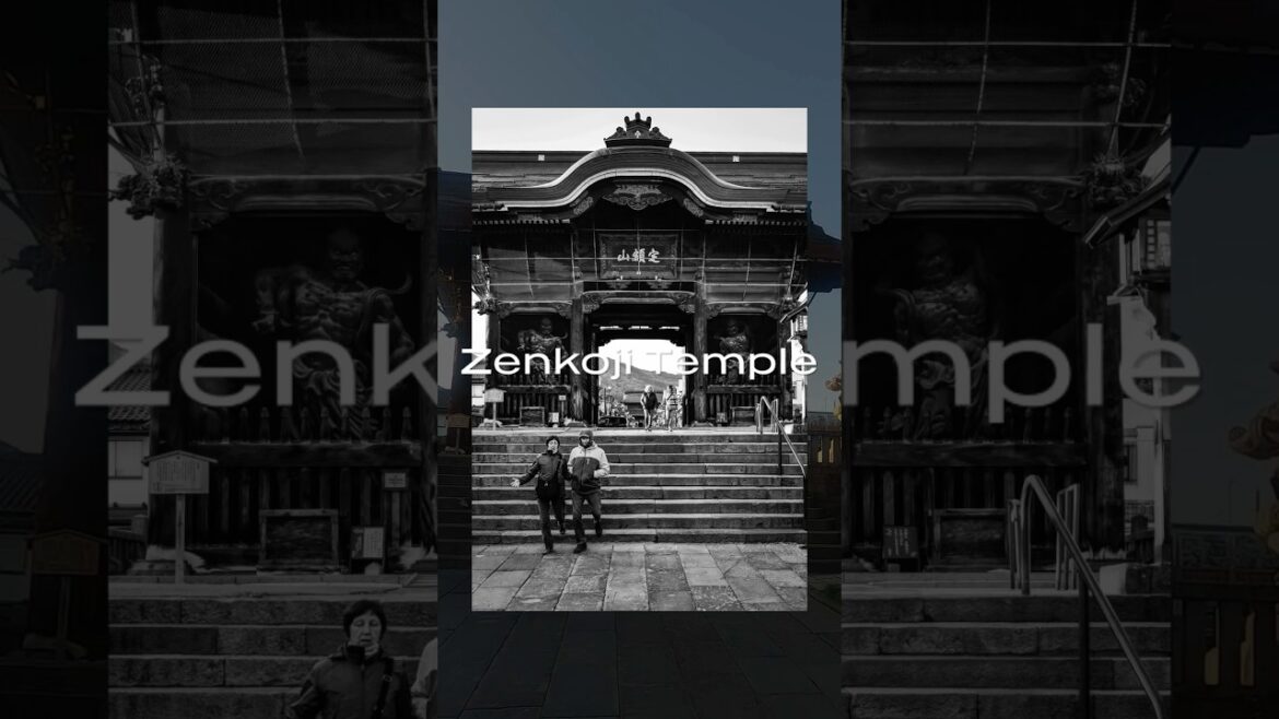 POV in Stillness Leica Q2 Monochrom Walk at Zenkoji Temple, Nagano, Japan #shorts Music：@RYUITOMUSIC