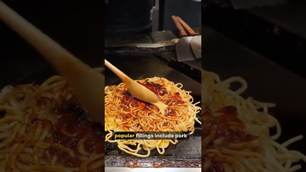 Japanese Pancake… with Cabbage and Pork?! 🥞🇯🇵 | Okonomiyaki Explained #shorts #food