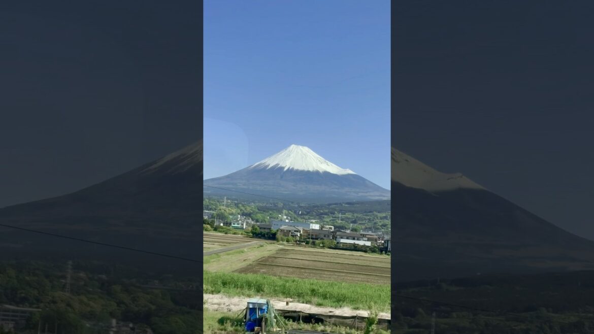 Mount Fuji from the Tokaido Shinkansen – Stunning View from the N700 Series Mount Fuji from the Tokaido Shinkansen – Stunning View from the N700 Series