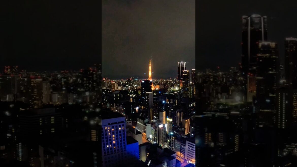 tokyo tower, Japan 🇯🇵  #shorts #japan #tokyo #travel  #timelapse