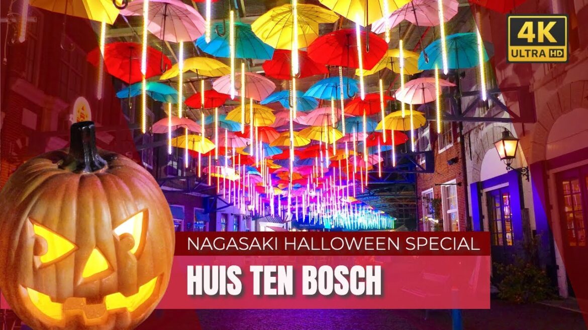 Theme Park in Nagasaki – Spooky Halloween Tour at Huis Ten Bosch (4K) Theme Park in Nagasaki - Spooky Halloween Tour at Huis Ten Bosch (4K)