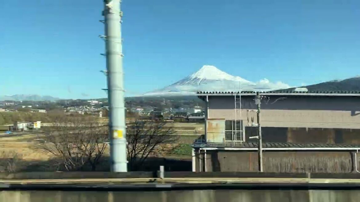 Mt Fuji from the Shinkansen to Osaka 7th March 2025 #japaneseculture #japan #shinkansen #travel