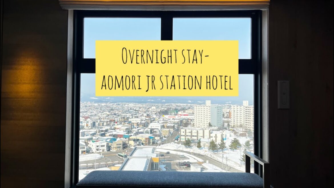 Stayed at an Onsen Hotel Inside a Train Station – Aomori Room Tour in Japan snowiest place 🧖‍♂️🚄