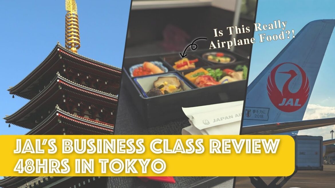 The Best Food on a Plane! | Japan Airlines Business Class and 48hours in Tokyo!