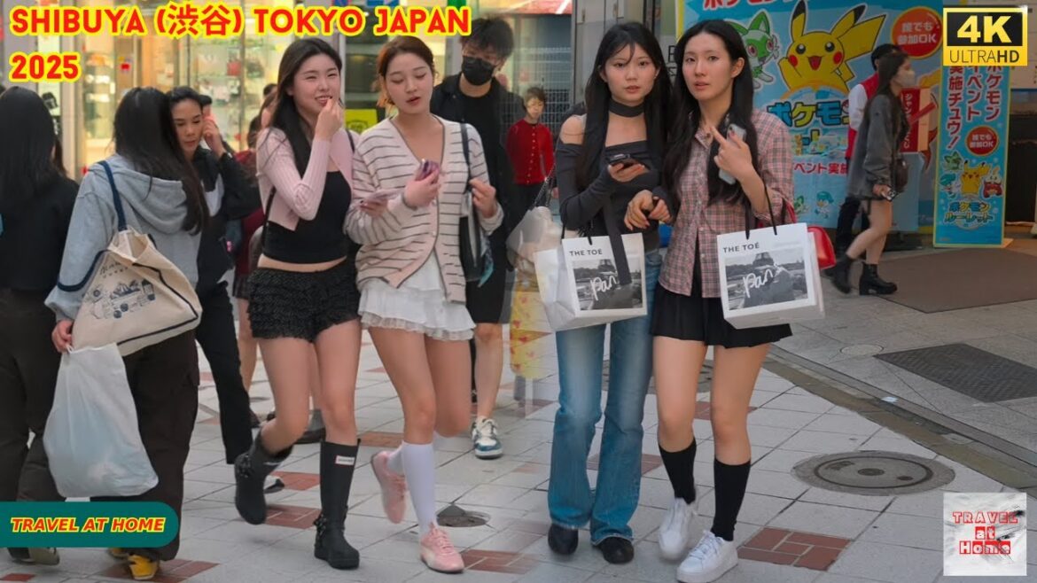 4K HDR Japan travel 2025 | Evening Walk in Shibuya (渋谷) Tokyo Japan | Relaxing Natural City ambience