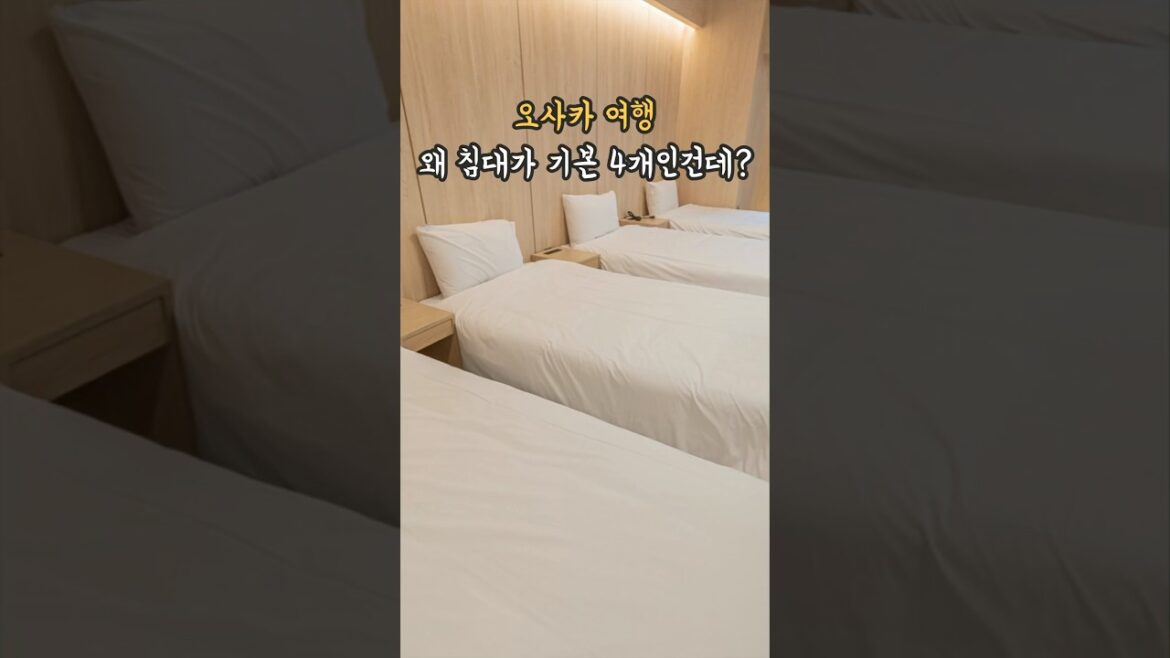 오사카 여행 하다하다 침대가 서비스인 신상 호텔