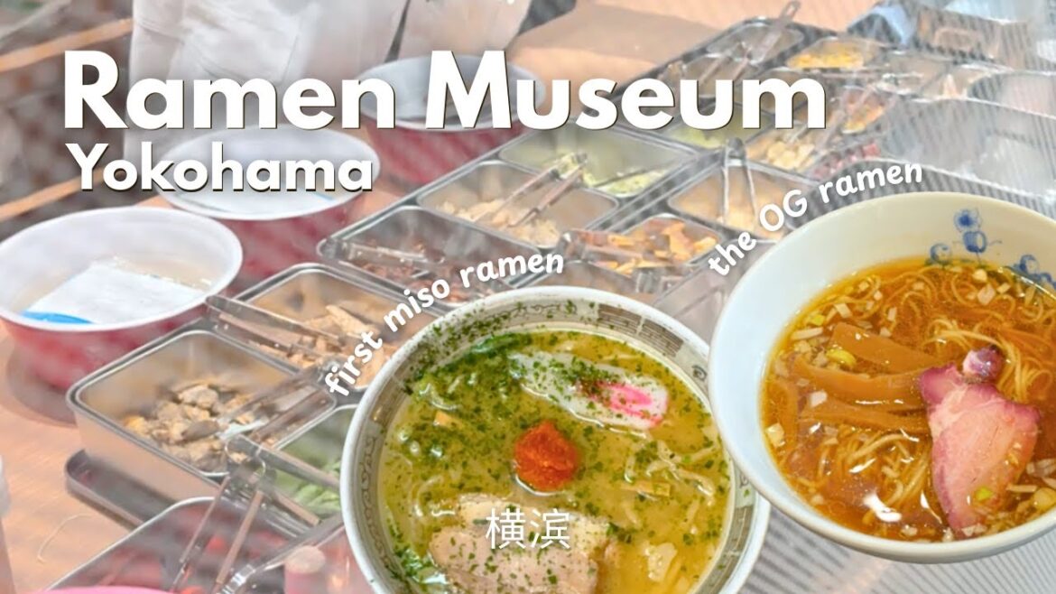 Trying unique bowls of ramen at Yokohama Ramen Museum 🍜 museum tour + ramen making experience