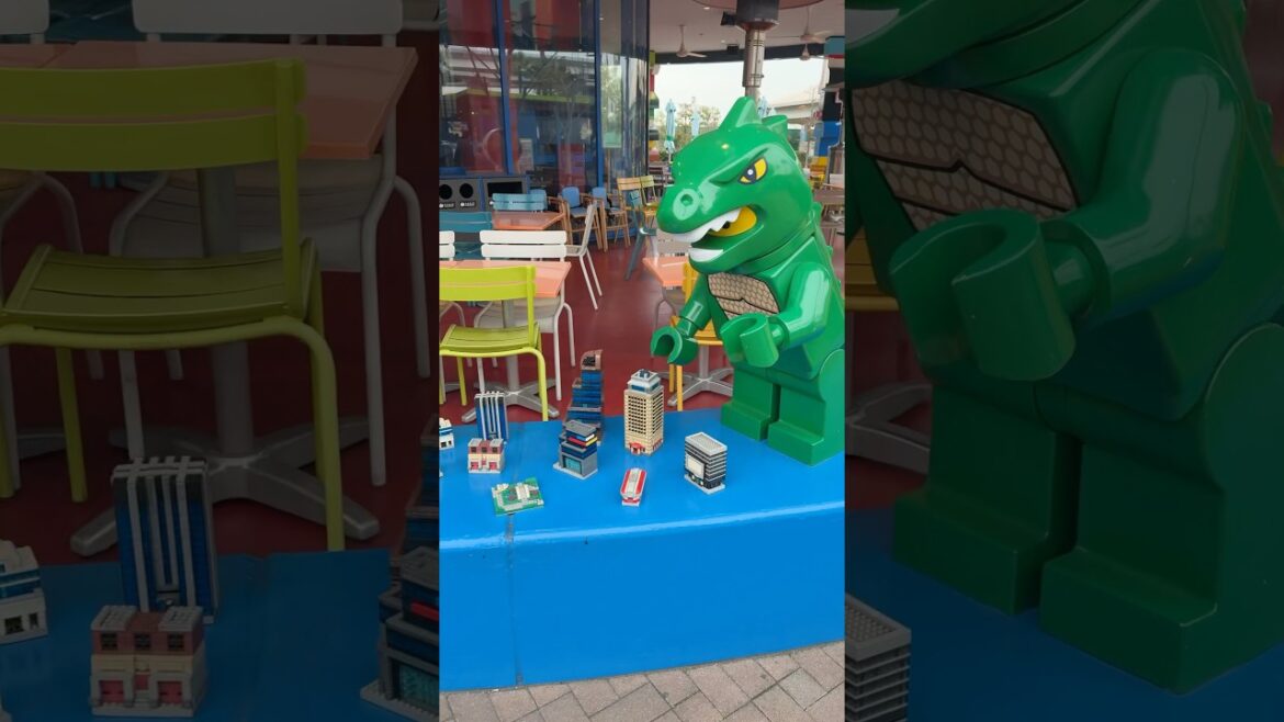 It is Godzilla Vs Kong in the Streets of Legoland, Nagoya. #japan #tokyo #nagoya #legoland #park