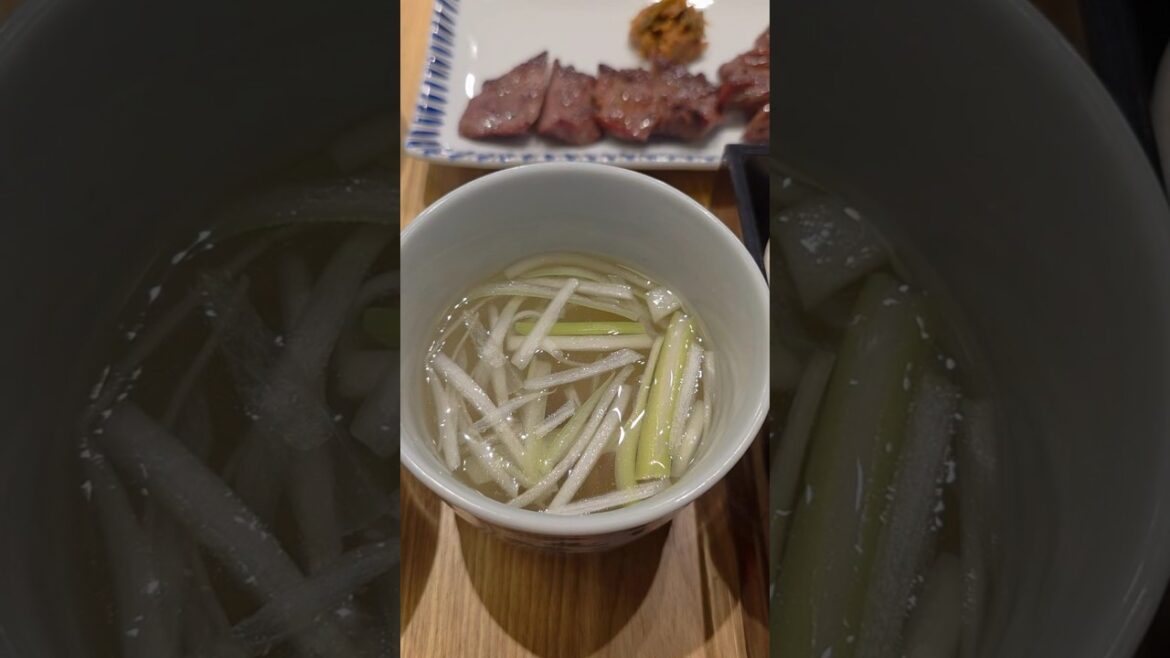 혼밥 - 센다이 규탄 정식 소랑 키스하는 맛