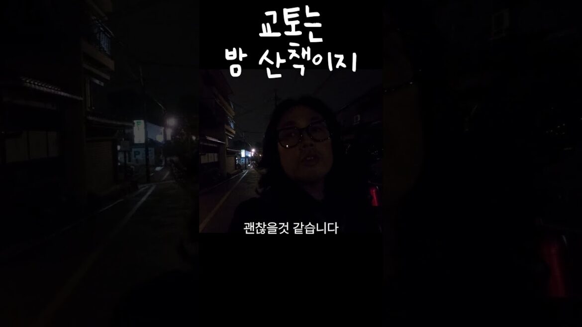교토에 간다면 밤 산책을 해야 합니다