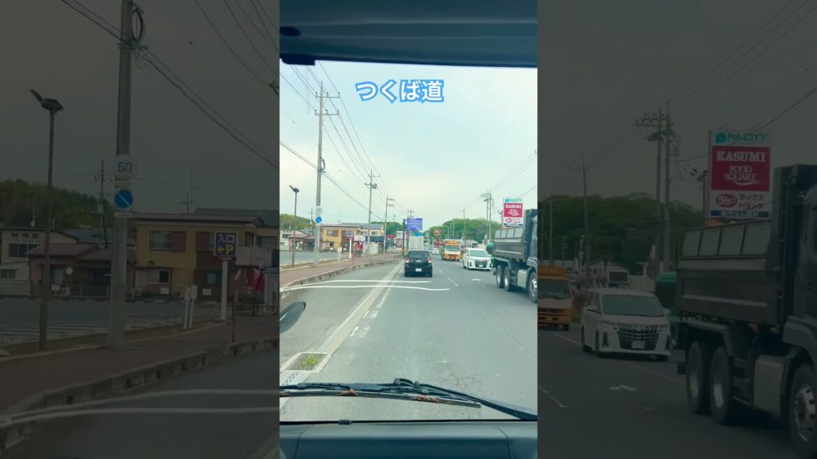 Tsukuba road . #traffic #traveling #viralvideo #traveldestinations #asiantravel #japan #trucking