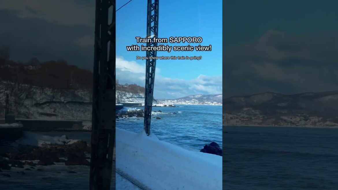 this train ride in from Sapporo was absolutely stunning!