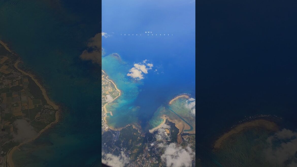 Okinawa from the Sky | Stunning Green Sea & City View
