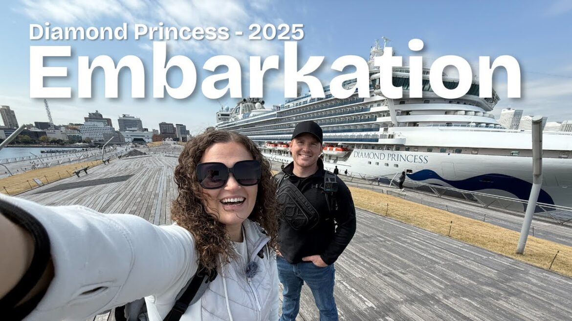 Diamond Princess Embarkation Day in Yokohama, Japan | Full Ship Tour and First Impressions