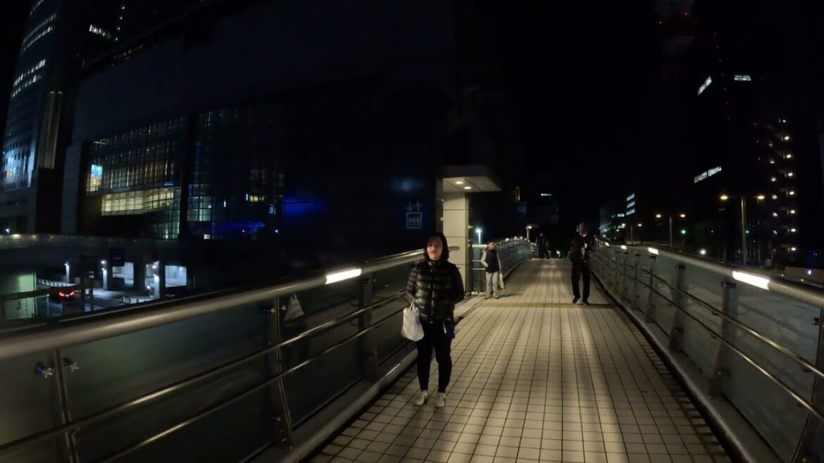 Nagoya - Mirae Tower at night - 7 Dec 2024