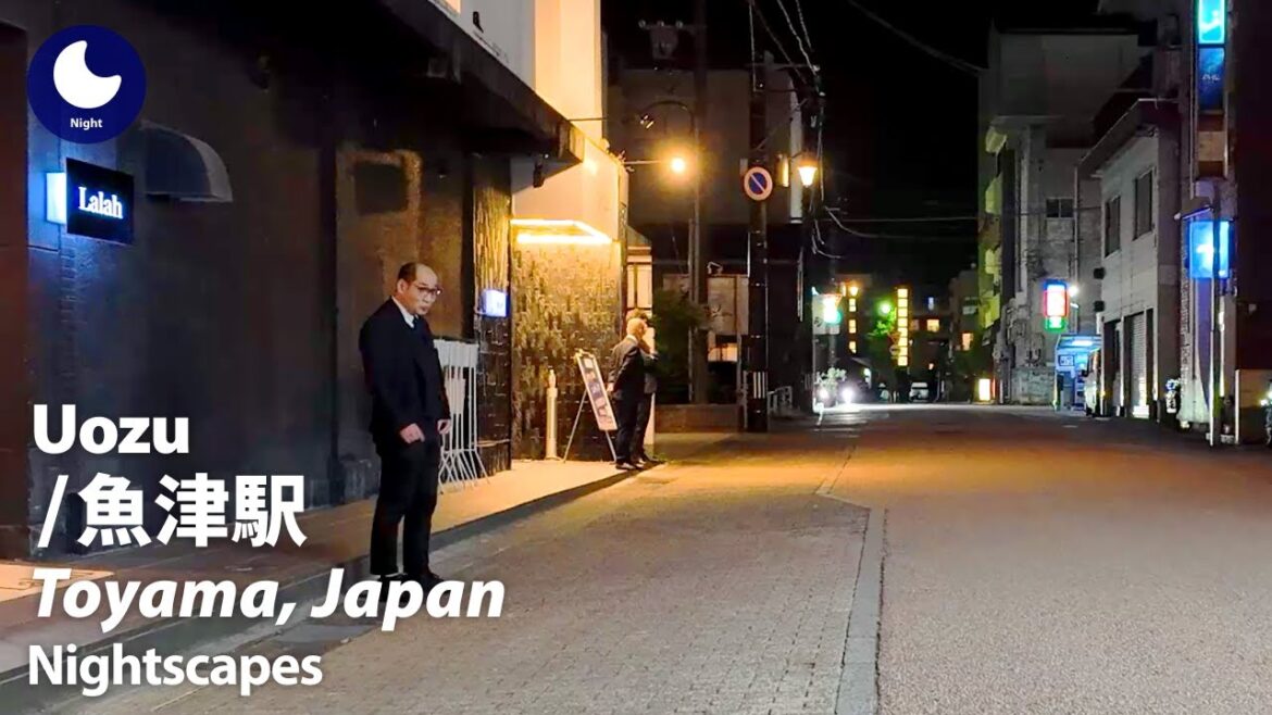 ⁴ᴷ Toyama: Uozu Station (富山県: 魚津駅) - Japan Walking Tour (May, 2025)