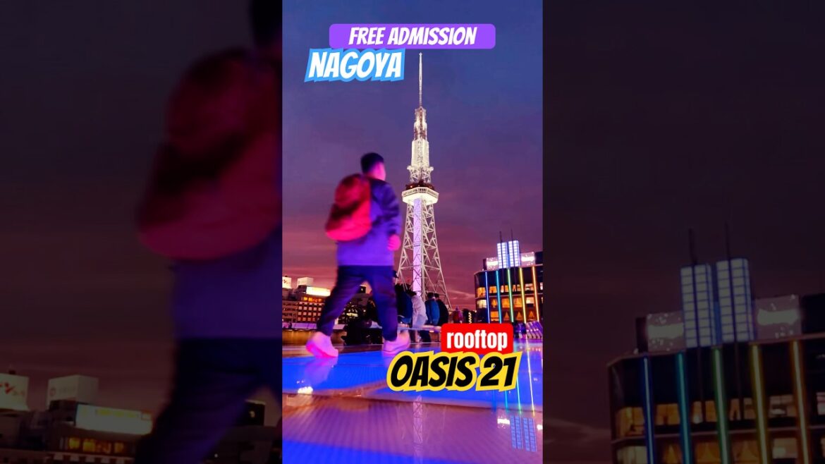 MIRAI Tower from OASIS21 | Nagoya Tourist Spot #life #travel #vibes