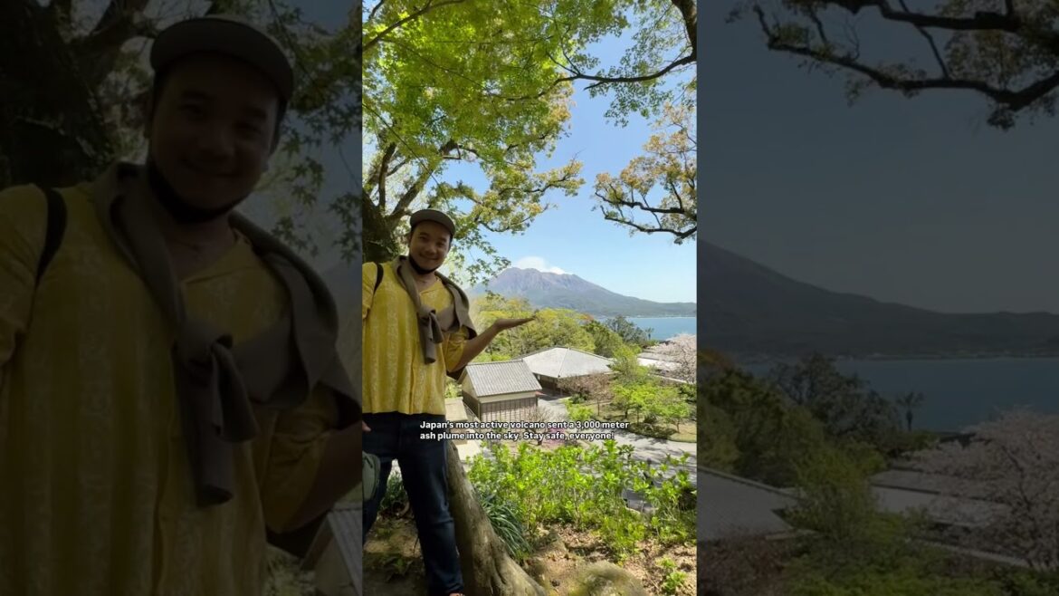 POV: The most active volcano in Japan—Sakurajima 🇯🇵🌋 #kyushu #kagoshima