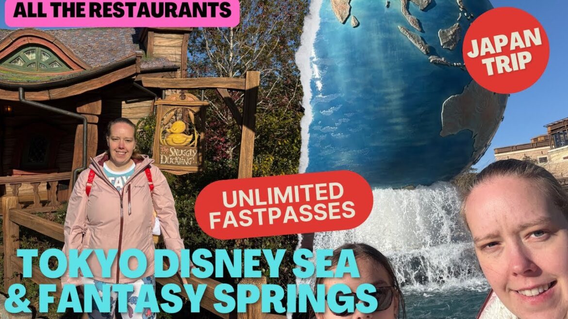 TOKYO DISNEY SEA & FANTASY SPRINGS VACATION PACKAGE. UNLIMITED FAST PASS ALL THE FOOD!
