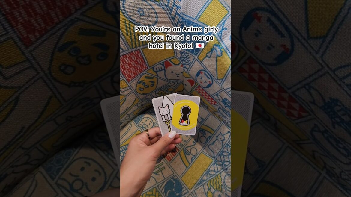 WHY WE STAYED IN A MANGA INSPIRED HOTEL IN KYOTO, JAPAN! #travel #shorts #relatable #fyp #japan