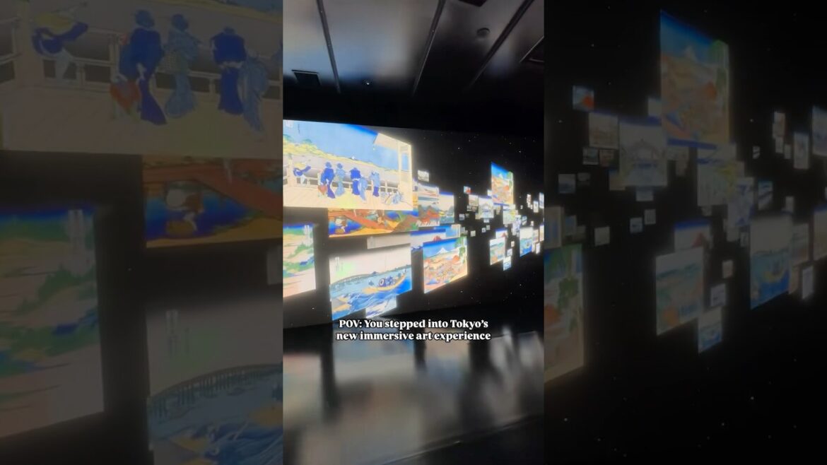 Tokyo’s New Immersive Art Exhibit - Hokusai Another Story #japan