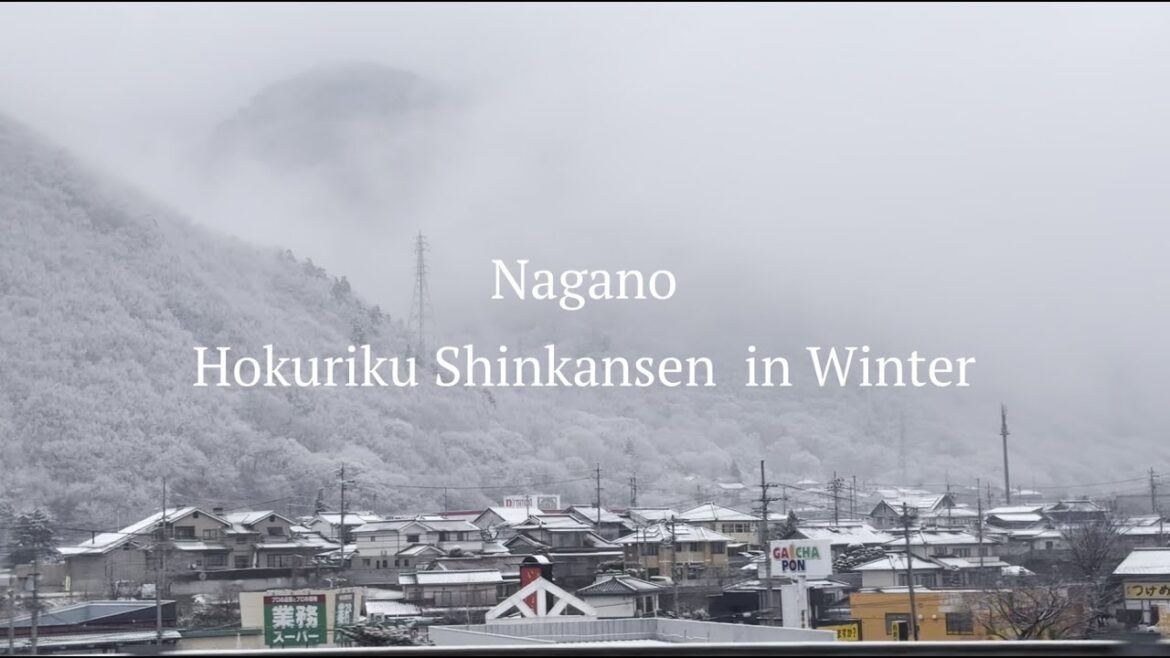 Snowy Train Ride Through Nagano | 長野新幹線 雪景色の列車旅 Snowy Train Ride Through Nagano | 長野新幹線 雪景色の列車旅