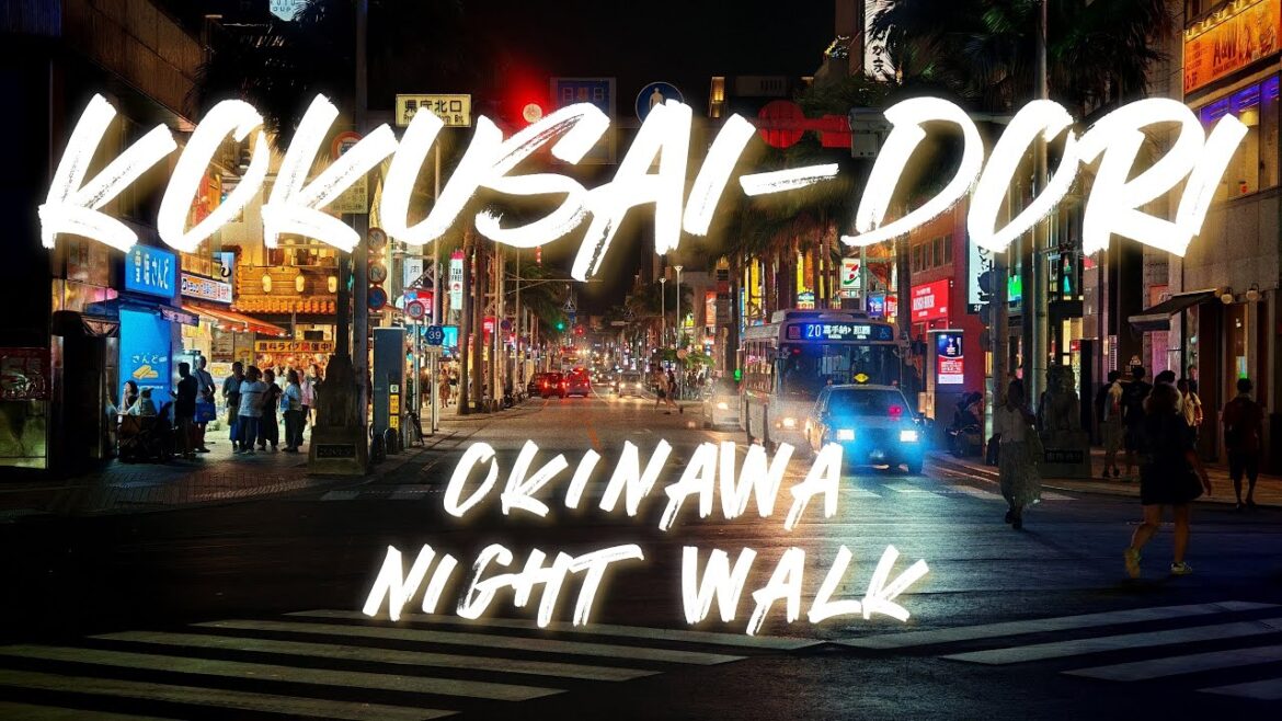 Kokusai-dori night walk. Naha city, Okinawa, Japan. Kokusai-dori night walk. Naha city, Okinawa, Japan.